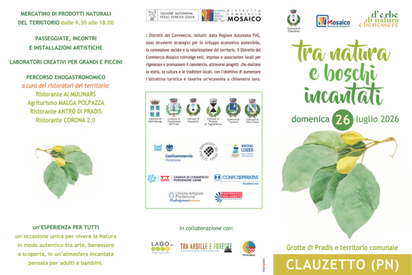 Clauzetto si trasforma in un bosco incantato: arriva "Mosaico d’erbe, di natura e benessere".
